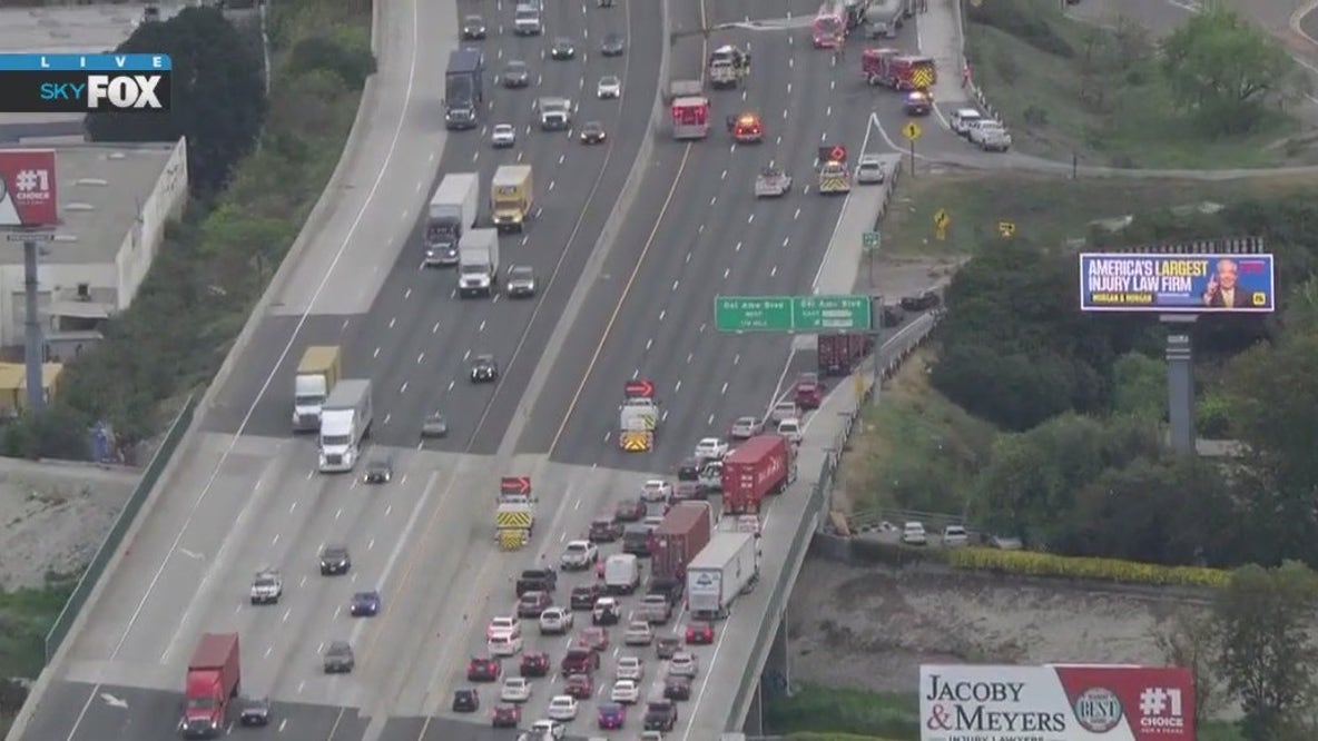 Oil spill shuts down 710 Freeway in Long Beach